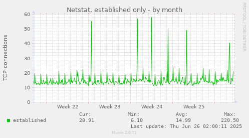 Netstat, established only